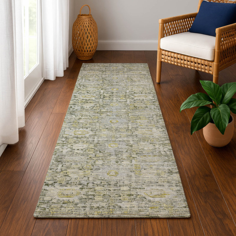 Premium Machine Washable Verlin AMF1774 Modern Rug, Runner 2'3" x 7'6"