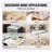 Clear PVC Table Cover Protector 36" x 72", Heavy Duty Waterproof Plastic Tablecloth, Heat Resistant Desk Pad for Dining Room