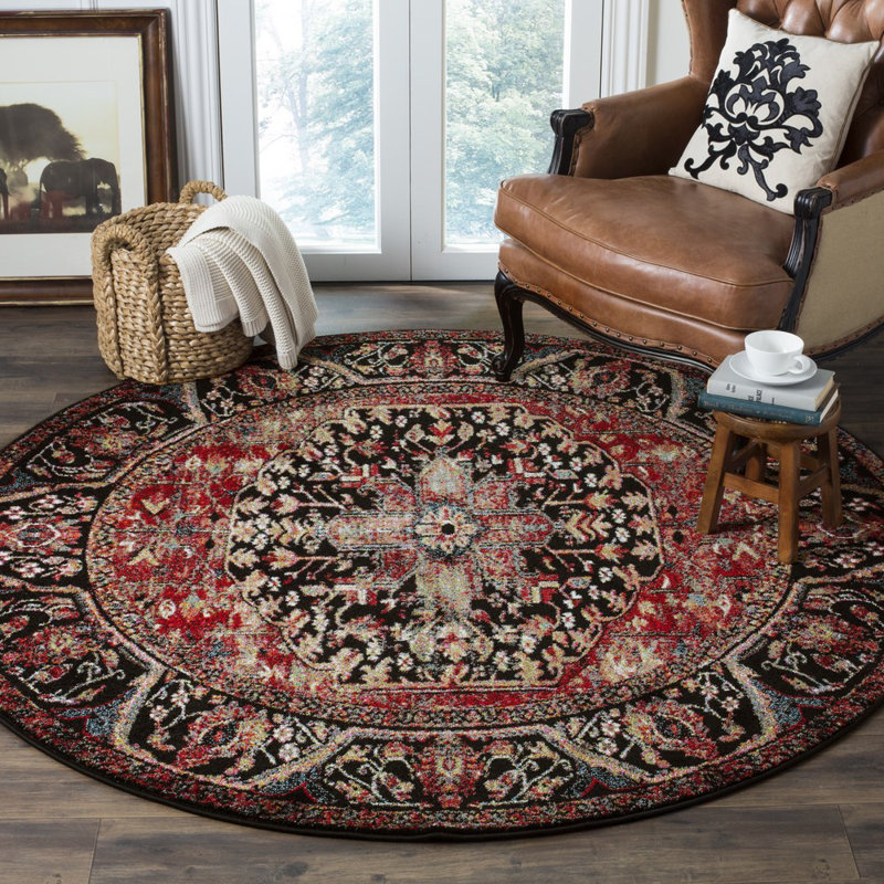 Wilber Oriental Area Rug, Round 91cm
