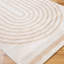 Machine Washable Shaggy Boho Beige Area Rug-1817589457