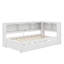 Lit de jour simple avec lit gigogne, armoires de rangement et ports USB-1462426002