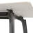 62.99" Modern Artificial Stone White Pandora Straight Edge Dark Grey Metal Leg Dining Table-Can Accommodate 6 People(Dining Table Only)-1093735188