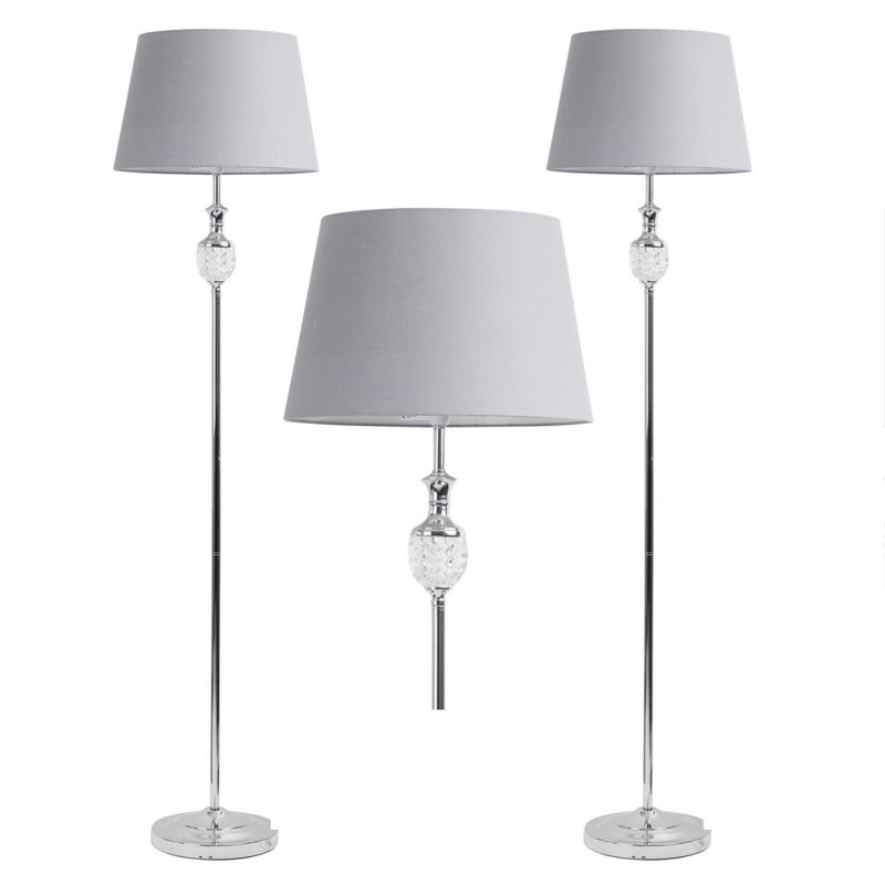 Labbe 158cm Traditional Floor Lamp Set