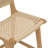 Yvaine Franc 25" Teak Patio Bar Stool