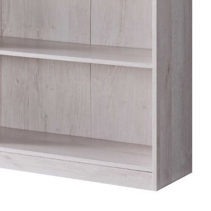 Bibliothèque standard Gordillo, Chêne blanc, (3 tablettes) H 44 po x l 30 po x P 11,5 po