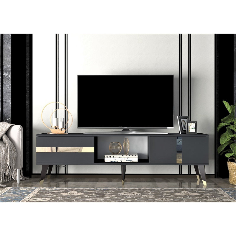 Olivia TV Stand for TVs up to 70", Grey