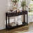 Table With 3 Drawers, Rustic Entryway Table, Na...