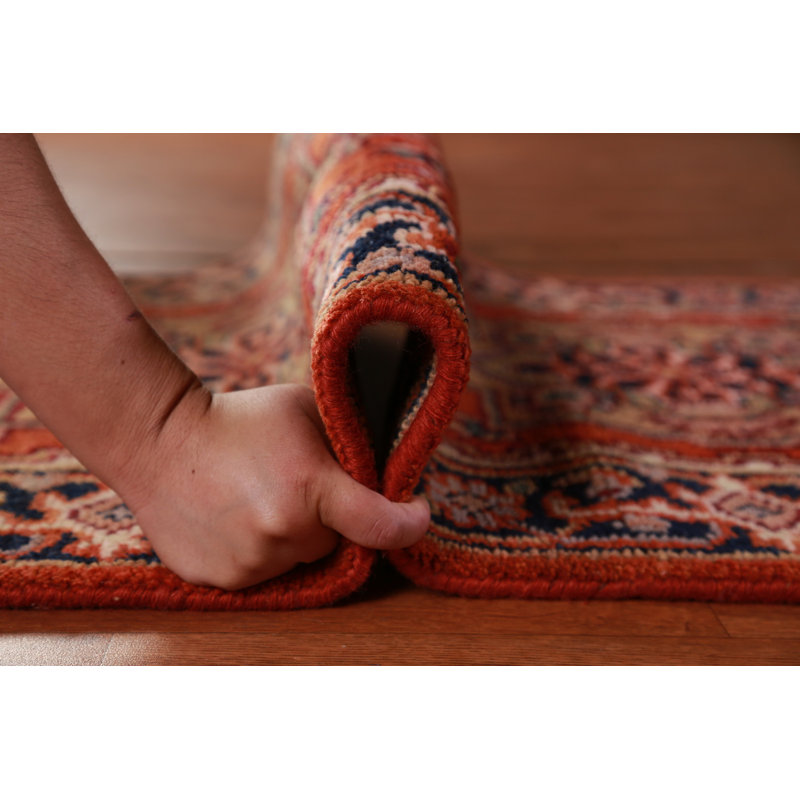 Geometric Wool Traditional Indian Runner Rug 3x12