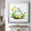 Couronne de lapin - peinture encadrée-1312265128-1312265146