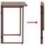 Folding Garden Table 90X51x75 Cm Poly Rattan-1585067373