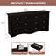 Commode double 6 tiroirs Angelynn-87874292
