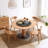 Nature Wood Dining Chair-4 chair-2070462771-2028346385