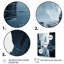«Ieshea Teal Grey Iceberg Monochromatique Serenade», reproduction d'art sur toile-2064026964-2064026944