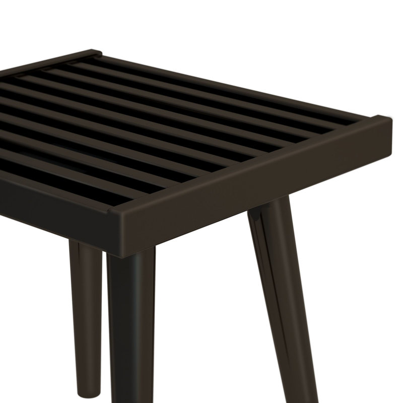 Eilish Solid Wood End Table, Black