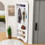 Modern Corner Coat Rack with Shoe Bench & Storage-1688941463