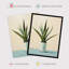 Wall Art Print Potted Aloe Vera Oil Painting Pastel Colour Green Succulent Cactus Poster