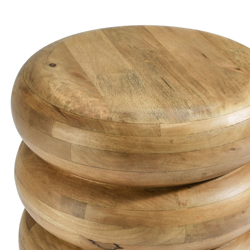 Table d'appoint Ellery, Bois naturel