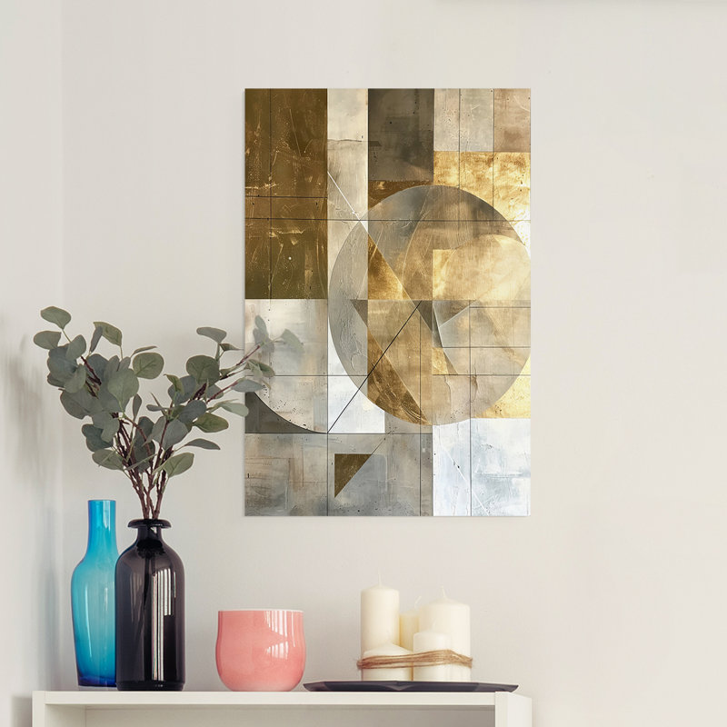 ABSTRACT Series C - Impression sur toile seulement - NON-CADRE, H 18 po x l 12 po