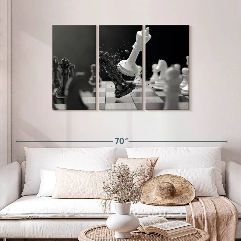 Senne Chess Battle, 24" H x 38" W