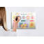 Magnetic Memo Board Whiteboard - 60 x 40 cm - Includes Marker and Magnets - School planner
