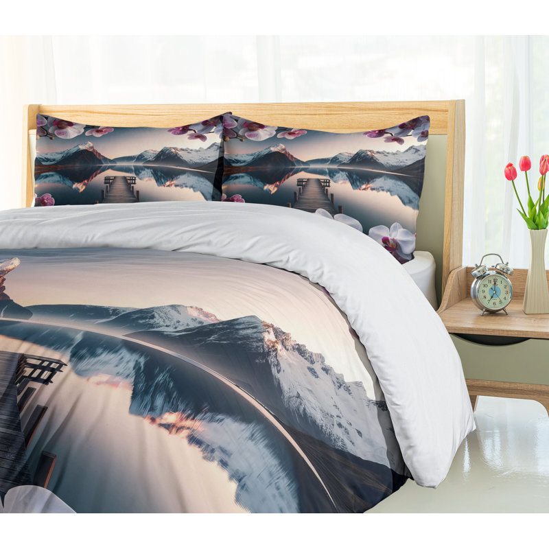 Lake Duvet Cover, King Duvet Cover + 2 Standard Shams