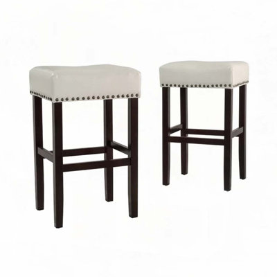 Backless Leather Counter Bar Stools