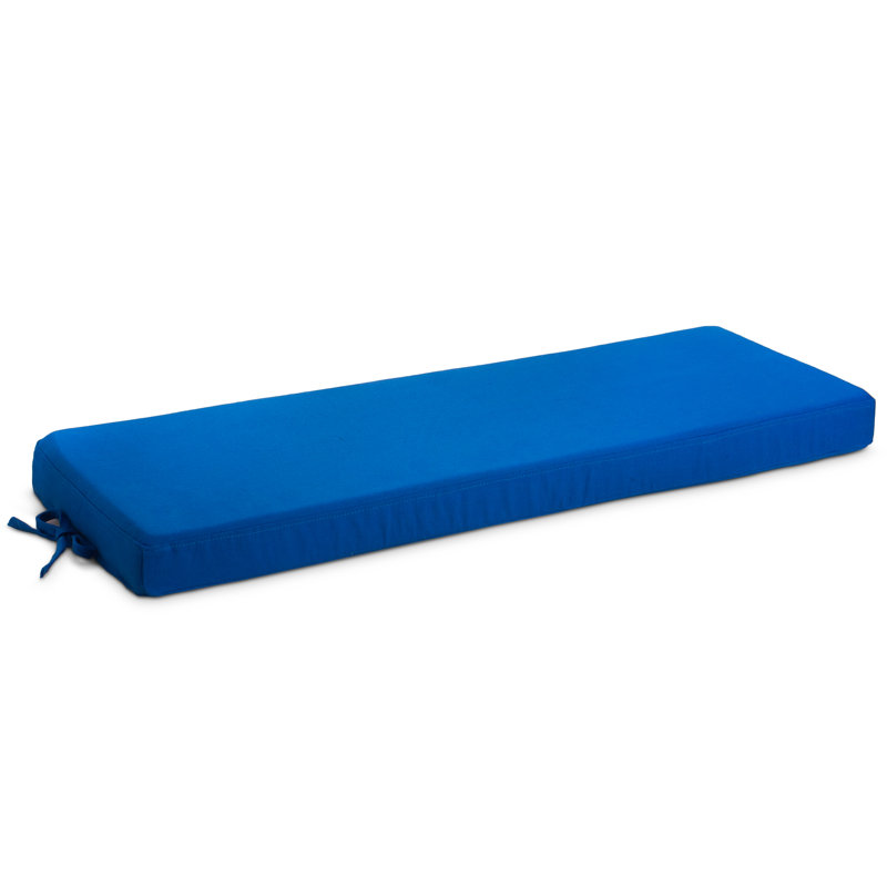 Outdoor 2.5'' Bench Seat Cushion, Blue