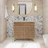 Ensemble de meuble-lavabo simple 36 po avec lavabo, robinet et drain Jadaya Sharee, certifié EPA