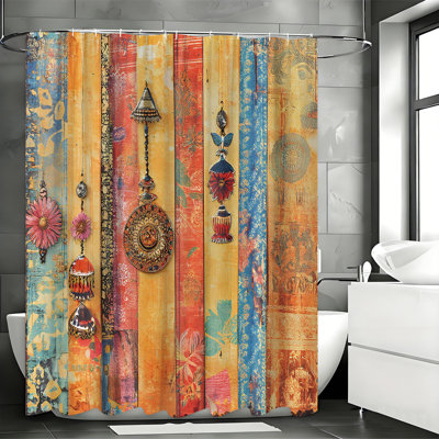 Rideaux de douche avec crochets inclus