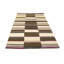 Tapis moderne rectangulaire touffeté à la main beige et fuchsia treillis 5 x 8 Shaney