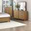 Commode de rangement 5 tiroirs brun clair