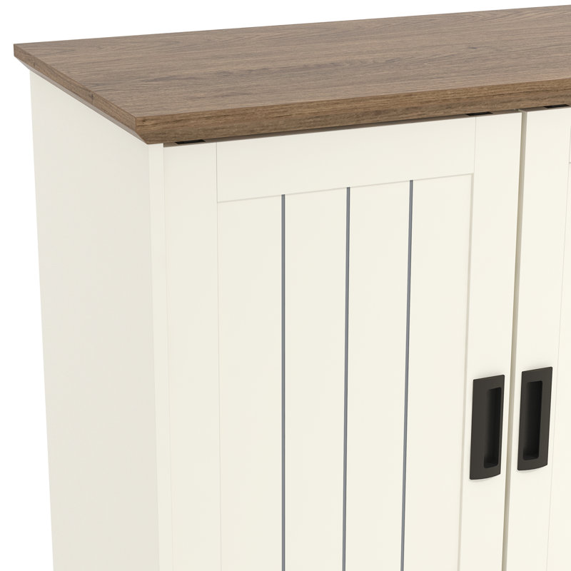 Erison 2 Door and 3 Drawer Sideboard, Ivory