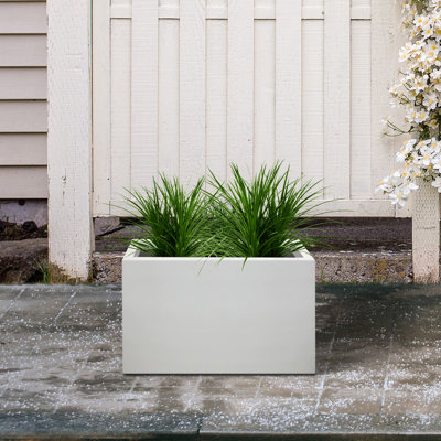 Pot à fleurs en béton