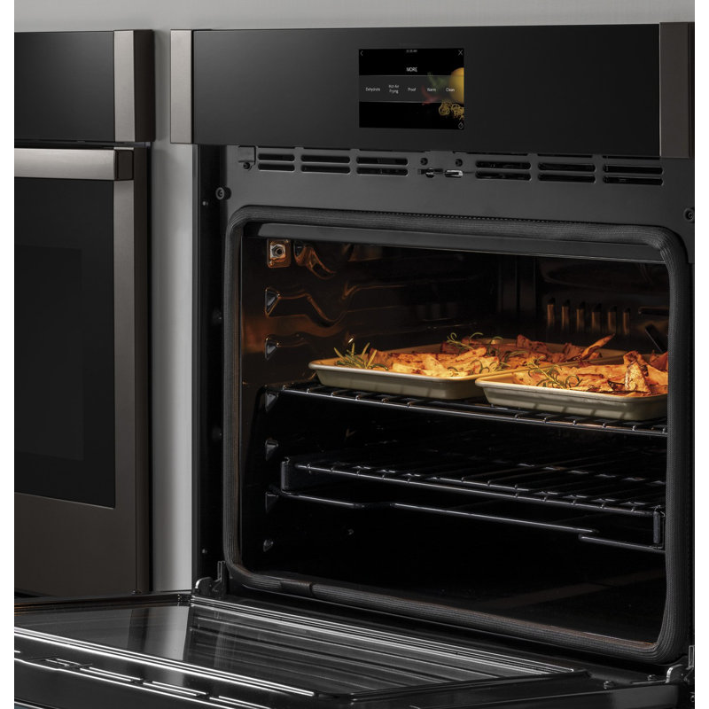 Four électrique mural double à convection autonettoyant 29,75 "GE Profile Smart Appliances, Acier inoxydable