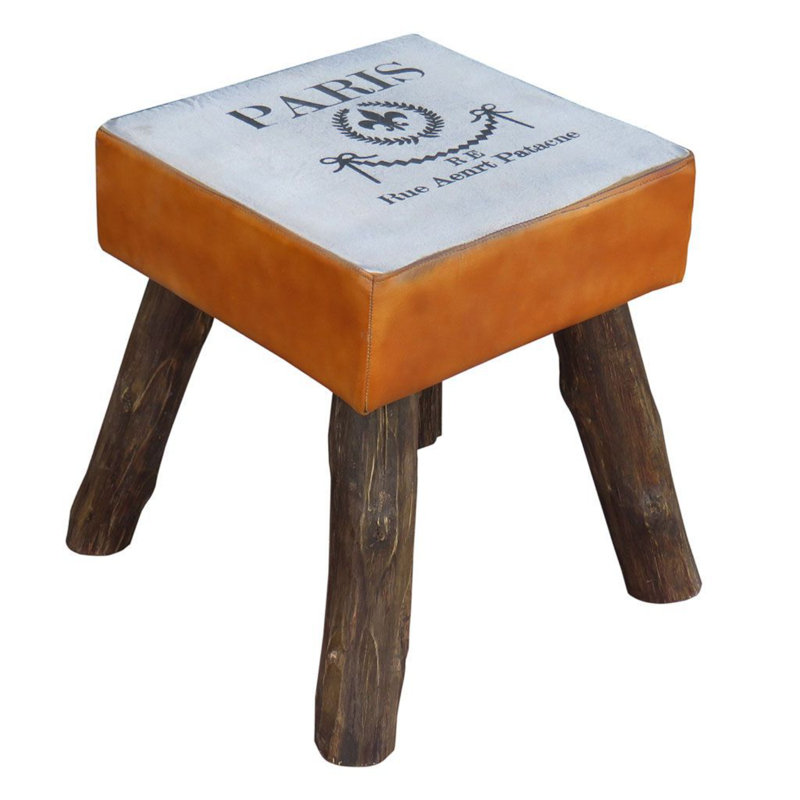 Solid Wood Accent Stool