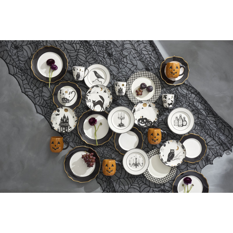 Ensemble de 4 tasses d'Halloween Lenox, Haunted Vintage