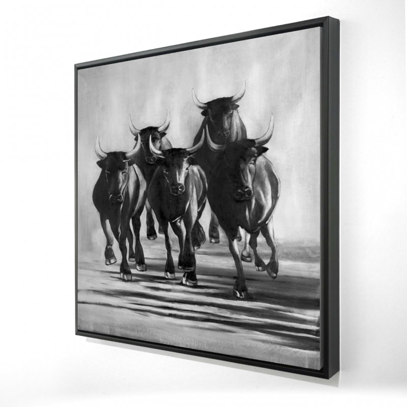 " Group Of Bulls At Galops "