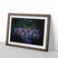 Neon Flamingos in Abstract - Framed Print-55727545-55727549