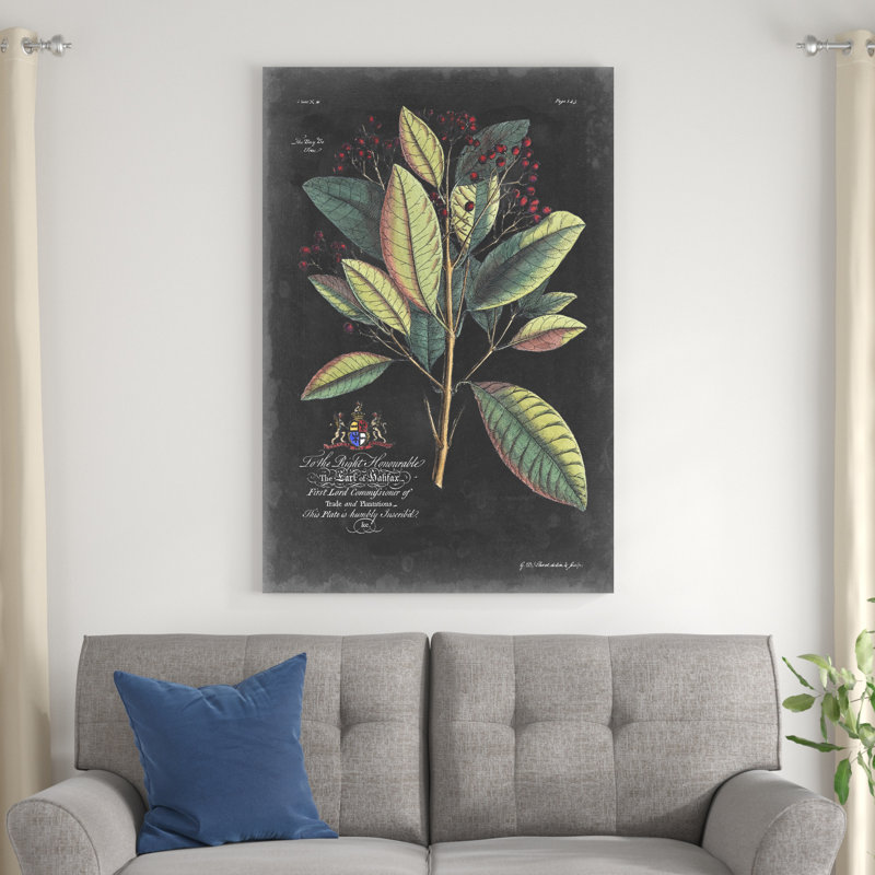 Dramatique royal botanique VI, H 48 po x l 32 po x P 1,25 po