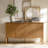 Martha Transitional 58"W 4-Door Fluted Curved Sideboard with Cable Management-624918820