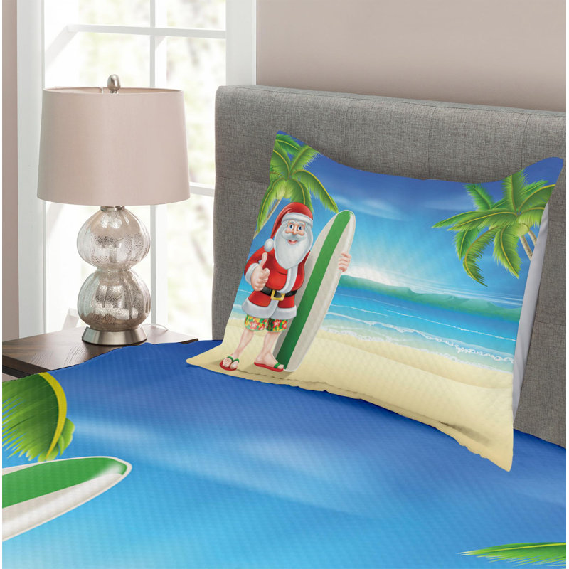 Coastal Polyester Coverlet, Twin Coverlet + 1 Sham