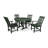 POLYWOOD Vineyard 5-Piece Round Dining Set with Trestle Legs-29563440