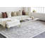 Tapis oriental en coton / soie gris / ivoire Mann-454226483