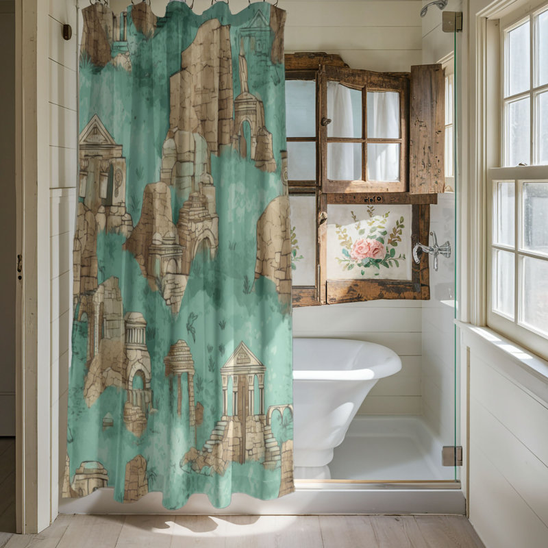 Caira Shower Curtain, 74"H x 71"W