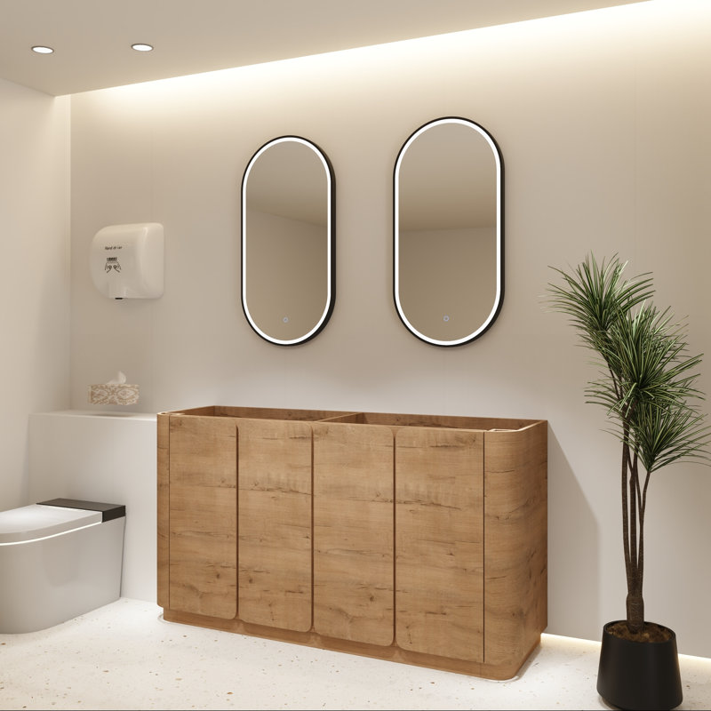 60" Freestanding Bathroom Vanity Base with Soft Close Doors