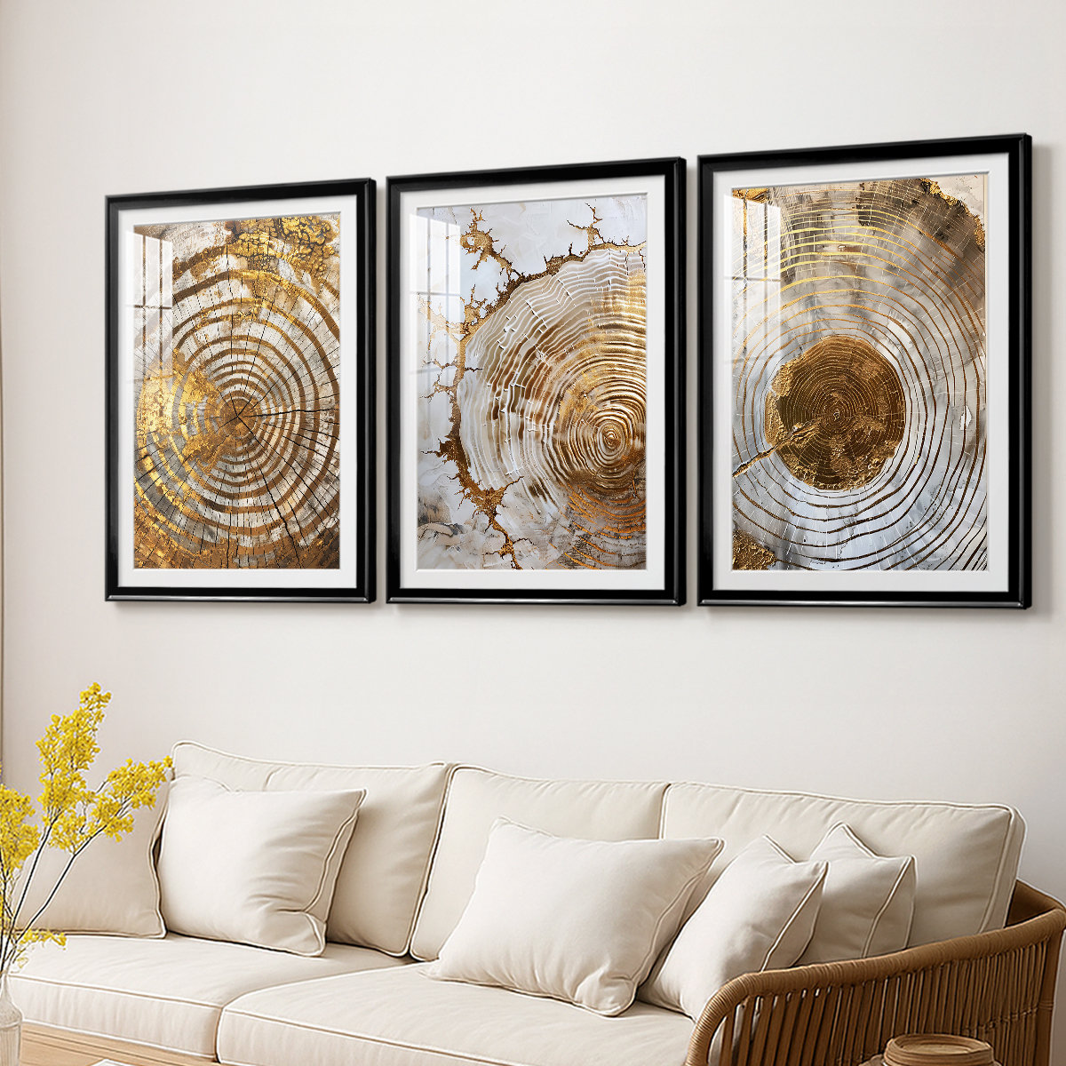 Hokku Designs ABSTRACT Series CXXVIII -Custom Framed Premium Print W ...