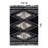 Geometric Grid Pattern Shag Rug – Anthracite Dark Gray – Medium Pile, Soft & Durable-1655194097