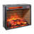 23 Inch Infrared Quartz Heater Fireplace Insert -Woodlog Version With Brick-1021184238
