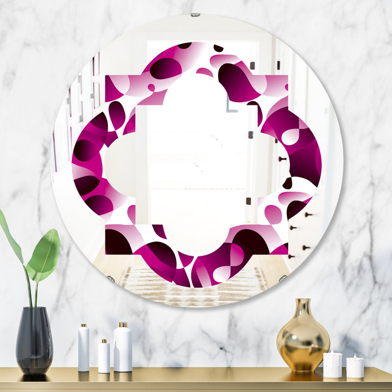 Miroir mural éclectique Quatrefoil, H 31,5 po x l po