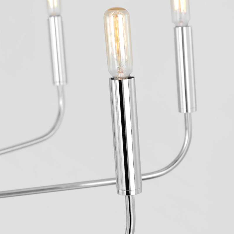 Lustre large Brianna, Nickel poli